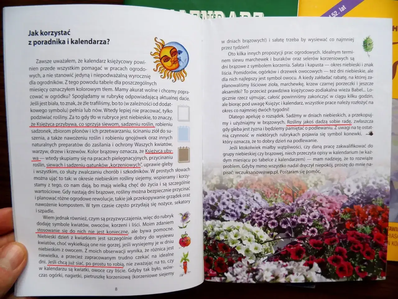Kalendarz biodynamiczny na dziś: dni niebieskie sprzyjają siewom, dni brązowe pielęgnacji.