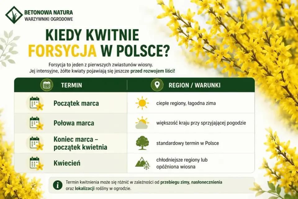Kiedy kwitnie forsycja i jak ją przycinać, by znów zakwitła?